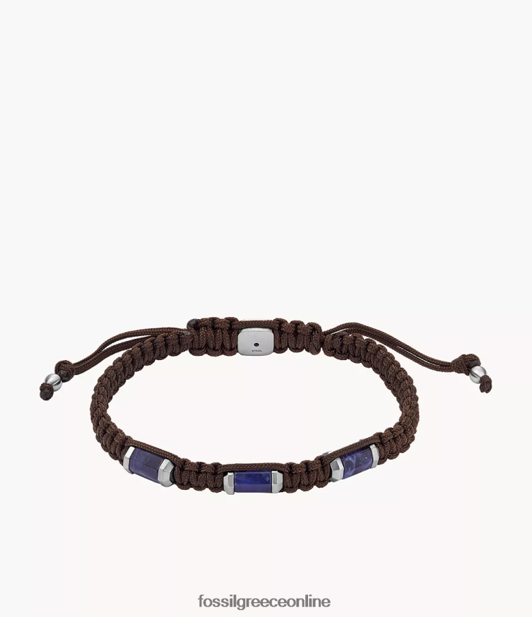 Fossil άνδρες όλο στοιβαγμένο βραχιόλι σταθμού FVT06R1877 κοσμήματα σοδαλίτης