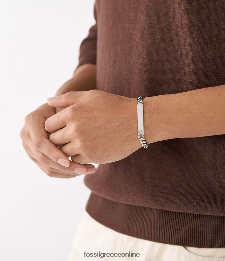 Fossil άνδρες κλασικό βραχιόλι με αλυσίδα από ανοξείδωτο ατσάλι FVT06R1888 κοσμήματα διχρωμία