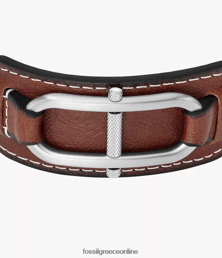Fossil άνδρες Heritage d-link δερμάτινο βραχιόλι με λουράκι FVT06R1895 κοσμήματα μέτριο καφέ