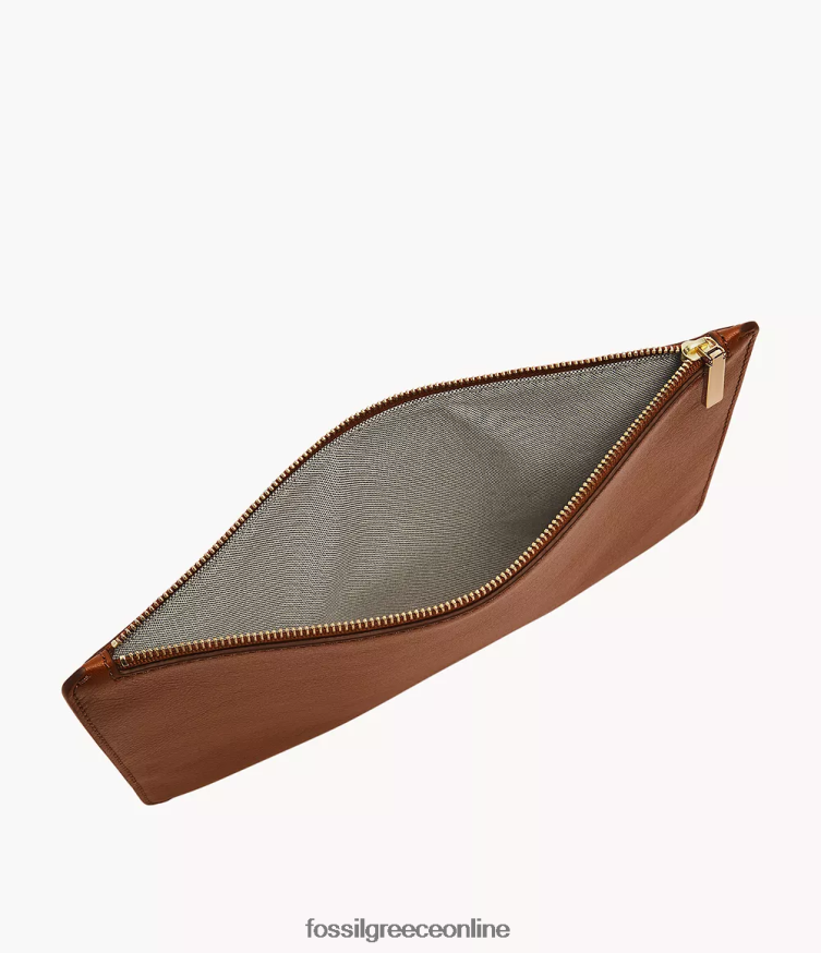 Fossil γυναίκες σακούλα FVT06R1993 πορτοφόλι καφέ