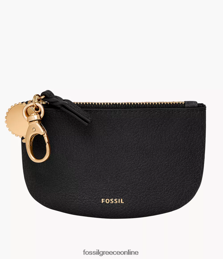 Fossil γυναίκες θήκη με φερμουάρ polly FVT06R757 πορτοφόλι μαύρος