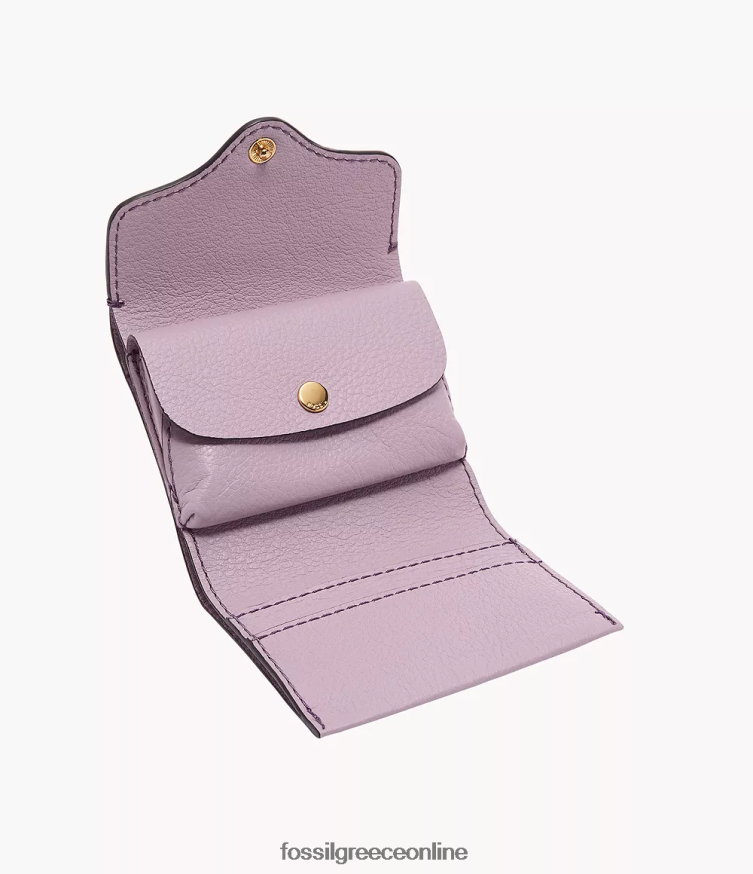 Fossil γυναίκες τρίπτυχο κληρονομιάς FVT06R775 πορτοφόλι μωβ