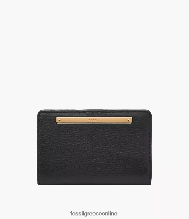Fossil γυναίκες πολυλειτουργικό liza FVT06R754 πορτοφόλι μαύρος