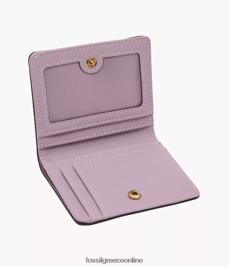 Fossil γυναίκες logan μικρό δίπτυχο FVT06R751 πορτοφόλι μωβ