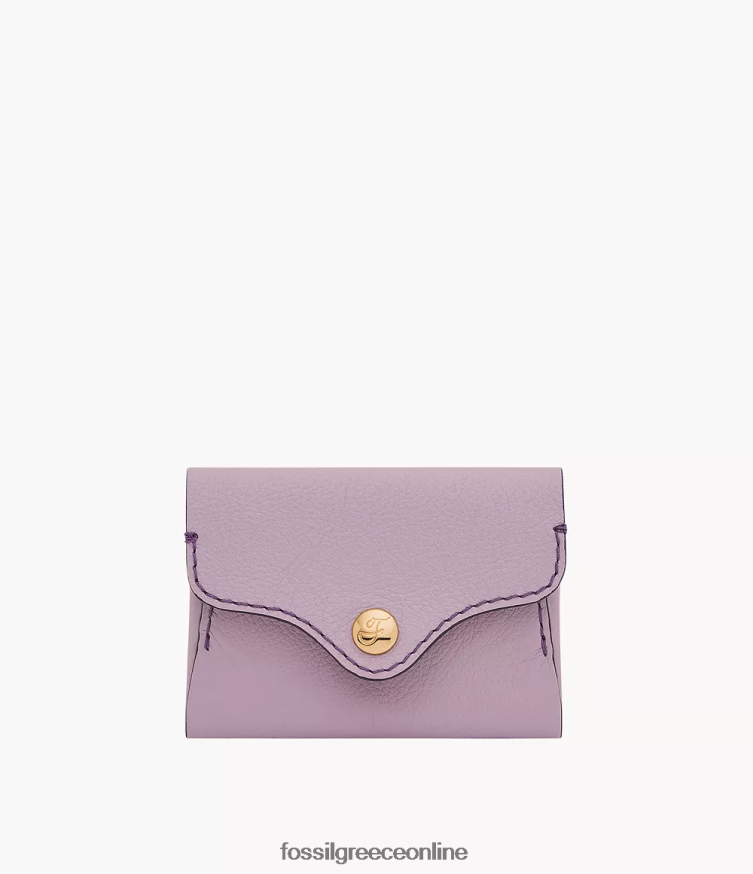 Fossil γυναίκες θήκη για κάρτες κληρονομιάς FVT06R774 πορτοφόλι μωβ