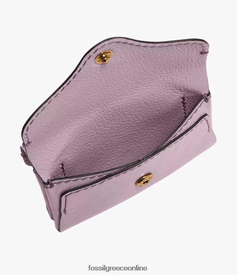 Fossil γυναίκες θήκη για κάρτες κληρονομιάς FVT06R774 πορτοφόλι μωβ