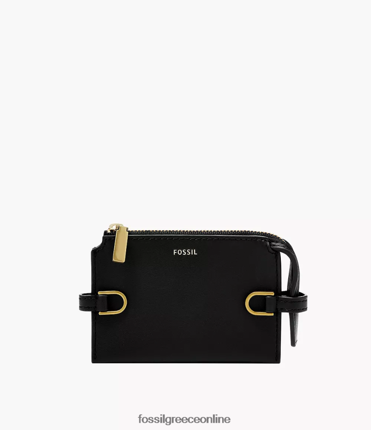 Fossil γυναίκες Δερμάτινη θήκη για κάκτους kier FVT06R756 πορτοφόλι μαύρος