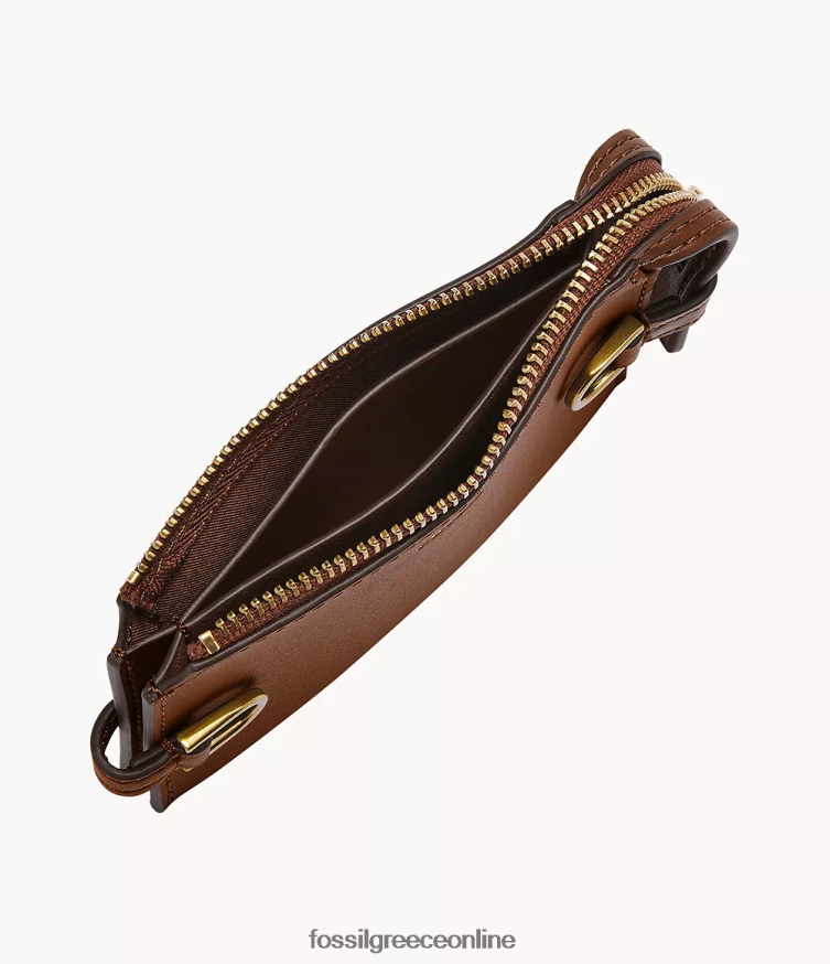 Fossil γυναίκες Δερμάτινη θήκη για κάκτους kier FVT06R771 πορτοφόλι καφέ
