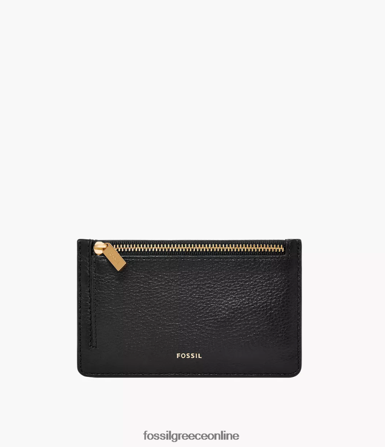 Fossil γυναίκες θήκη κάρτας logan FVT06R746 πορτοφόλι μαύρος