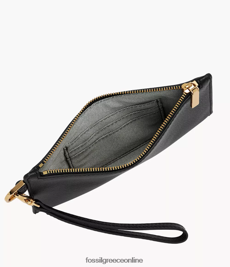 Fossil γυναίκες μικρό περικάρπιο FVT06R755 πορτοφόλι μαύρος