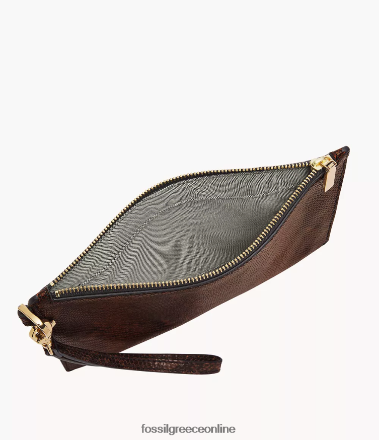 Fossil γυναίκες βραχιόλι δώρου FVT06R799 πορτοφόλι τύπωμα φιδιού