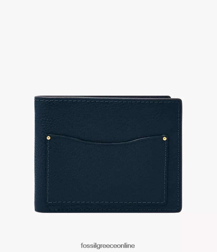 Fossil άνδρες Anderson bifold FVT06R1681 πορτοφόλι ΠΟΛΕΜΙΚΟ ΝΑΥΤΙΚΟ