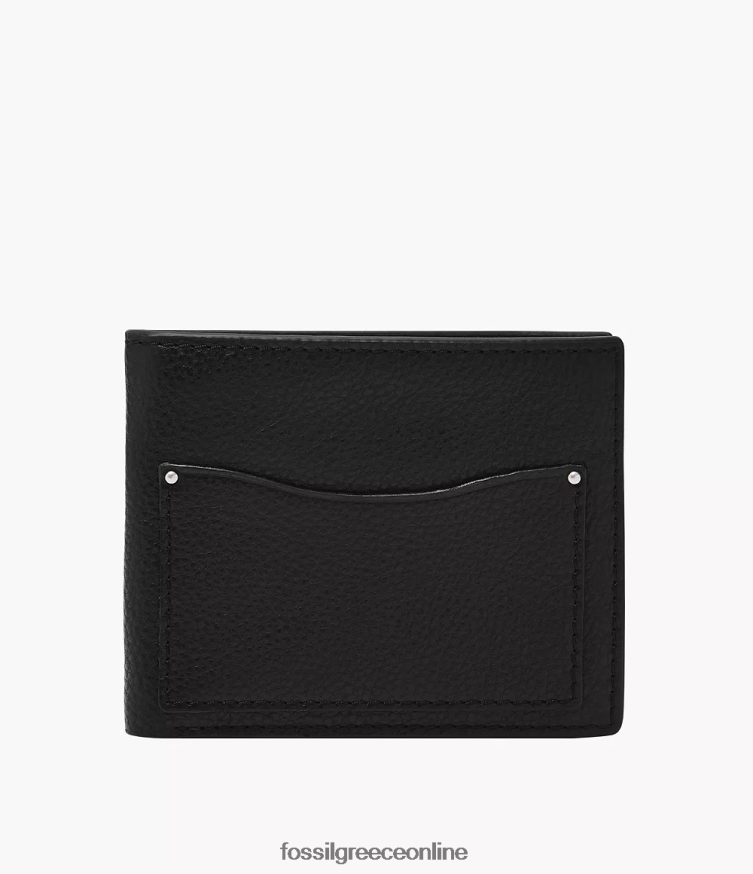 Fossil άνδρες Anderson bifold FVT06R1693 πορτοφόλι μαύρος