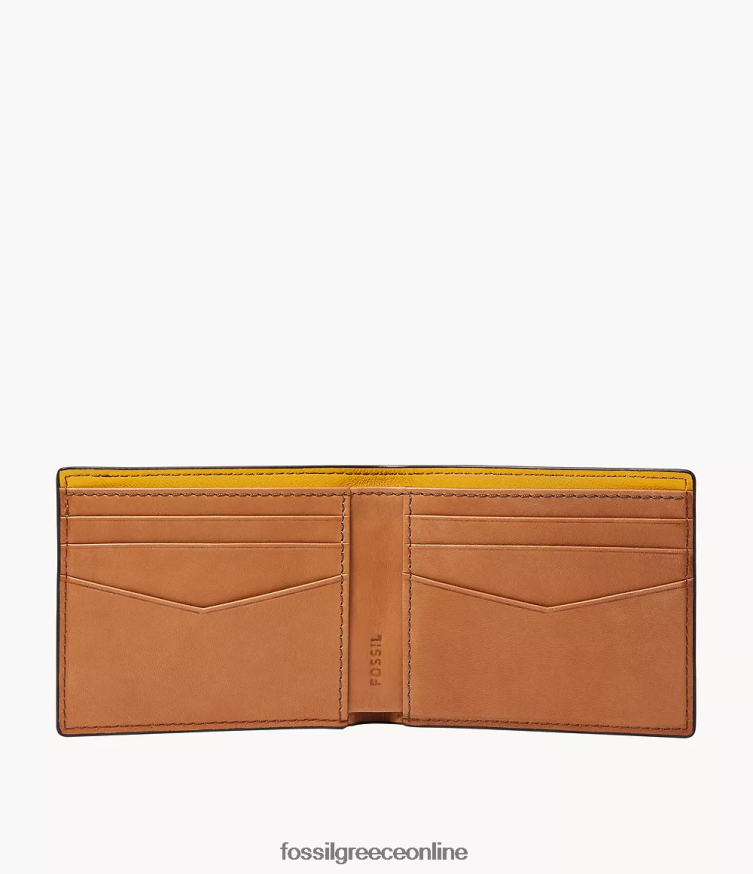 Fossil άνδρες Στίβεν Μπίφολντ FVT06R1682 πορτοφόλι κίτρινος