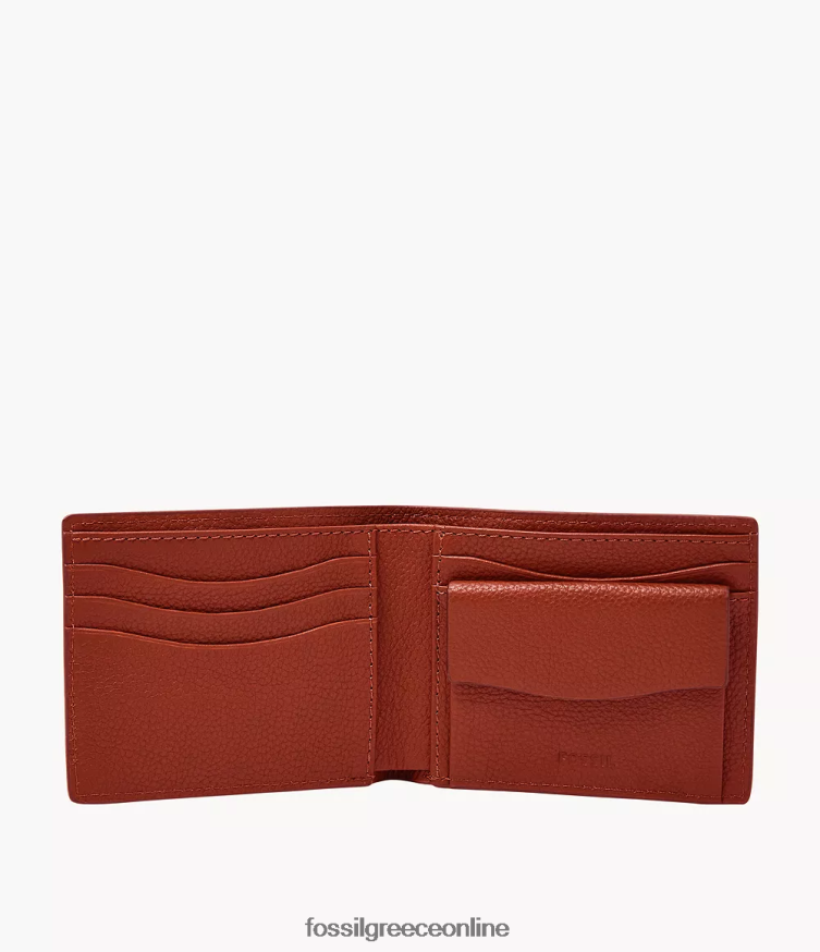 Fossil άνδρες δίπτυχη τσέπη για κέρματα anderson FVT06R1709 πορτοφόλι πολυ