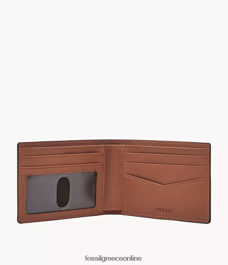 Fossil άνδρες δίπτυχη μπροστινή τσέπη bronson FVT06R1821 πορτοφόλι πολυ