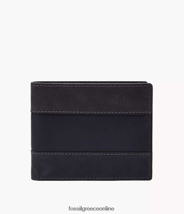 Fossil άνδρες everett bifold με flip id FVT06R1672 πορτοφόλι ΠΟΛΕΜΙΚΟ ΝΑΥΤΙΚΟ