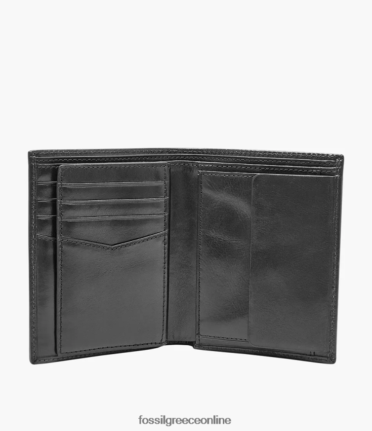 Fossil άνδρες διεθνής συνδυασμός ryan rfid FVT06R1812 πορτοφόλι μαύρος