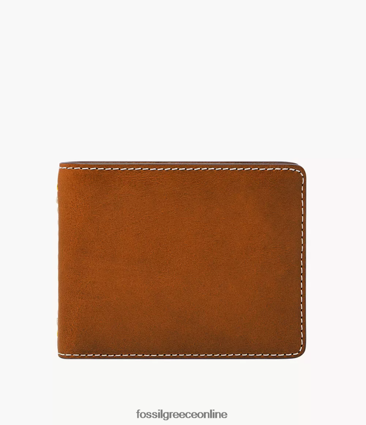 Fossil άνδρες tremont bifold FVT06R1701 πορτοφόλι καφέ