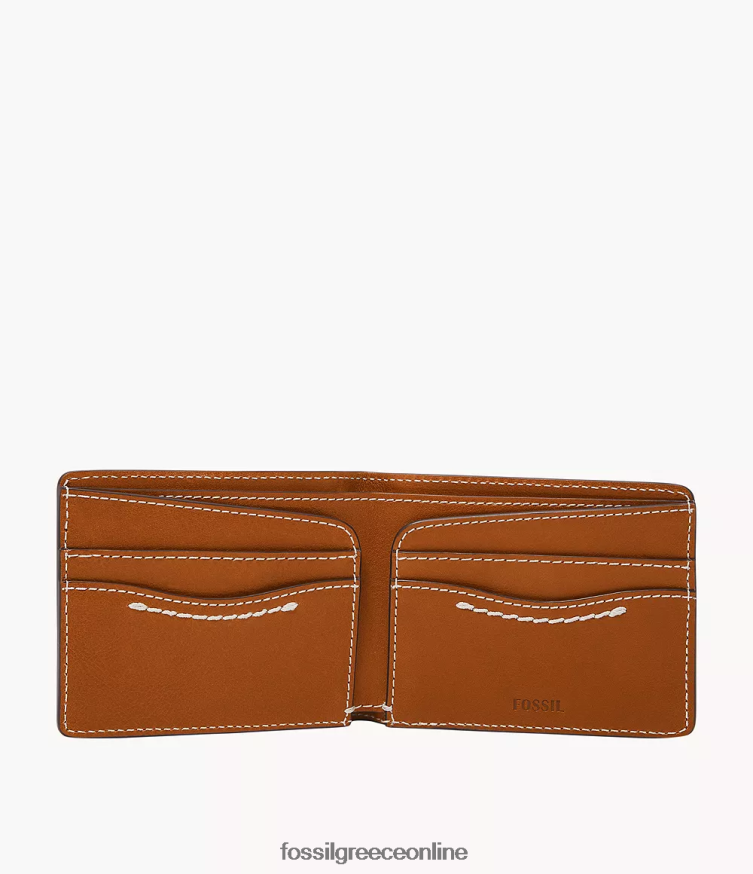 Fossil άνδρες tremont bifold FVT06R1701 πορτοφόλι καφέ