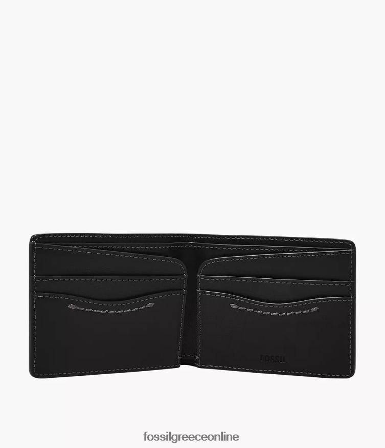Fossil άνδρες tremont bifold FVT06R1702 πορτοφόλι μαύρος