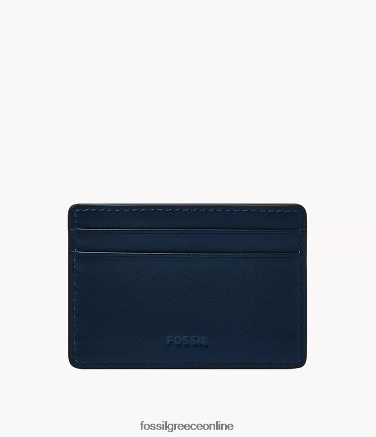 Fossil άνδρες θήκη για κάρτες Steven FVT06R1714 πορτοφόλι ΠΟΛΕΜΙΚΟ ΝΑΥΤΙΚΟ