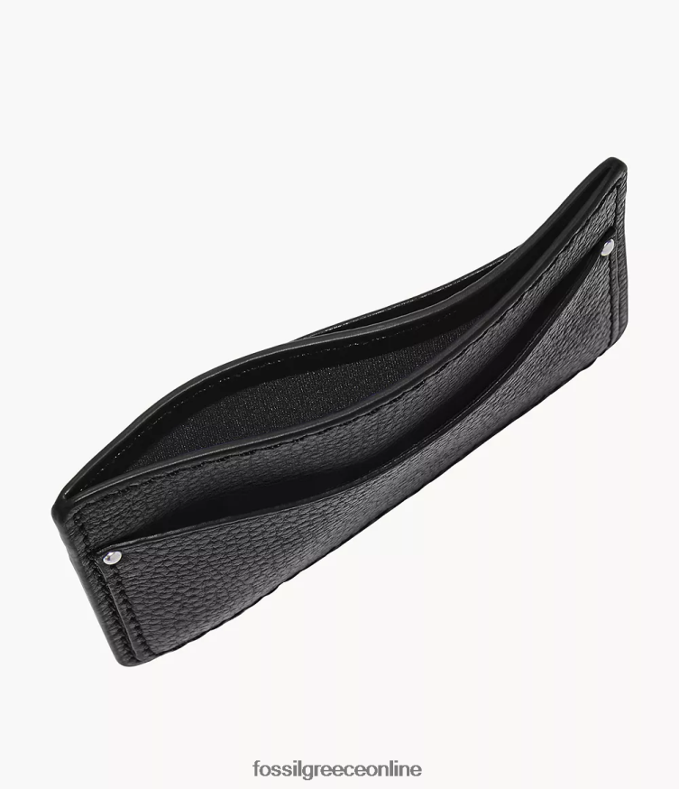 Fossil άνδρες θήκη για κάρτες anderson FVT06R1717 πορτοφόλι μαύρος
