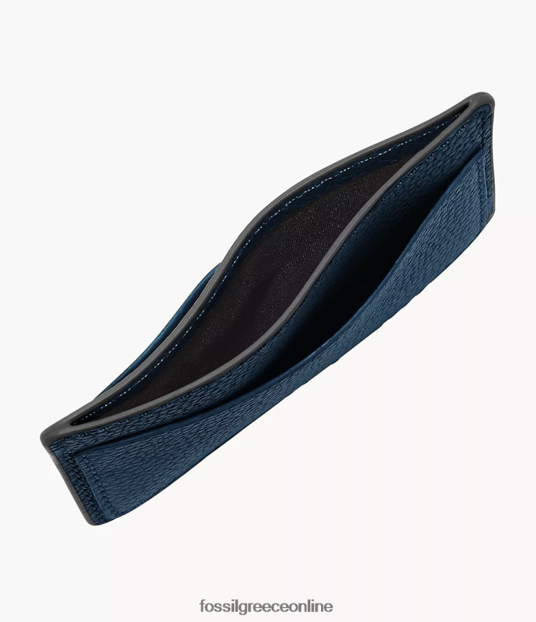 Fossil άνδρες θήκη για κάρτες anderson FVT06R1745 πορτοφόλι ΠΟΛΕΜΙΚΟ ΝΑΥΤΙΚΟ