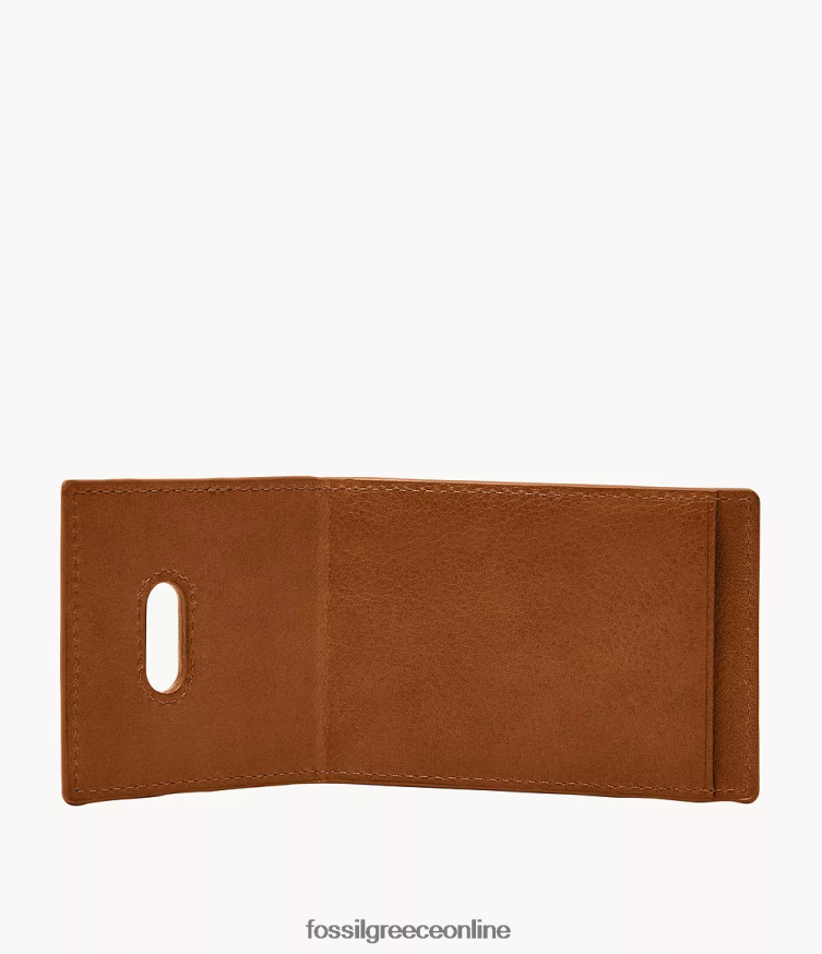 Fossil άνδρες Θήκη μαγνητικής κάρτας andrew FVT06R1749 πορτοφόλι σαμάρι