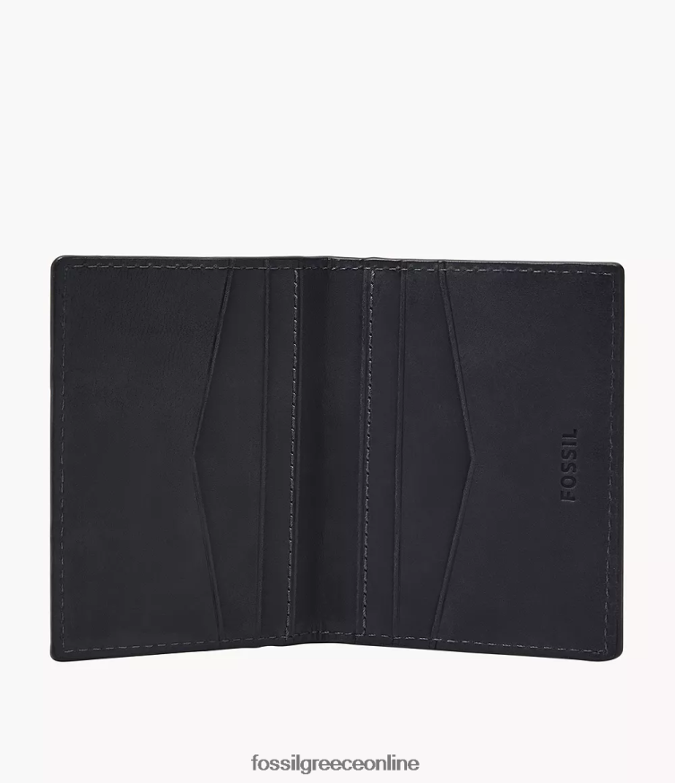 Fossil άνδρες διπλή θήκη για κάρτες everett FVT06R1690 πορτοφόλι ΠΟΛΕΜΙΚΟ ΝΑΥΤΙΚΟ