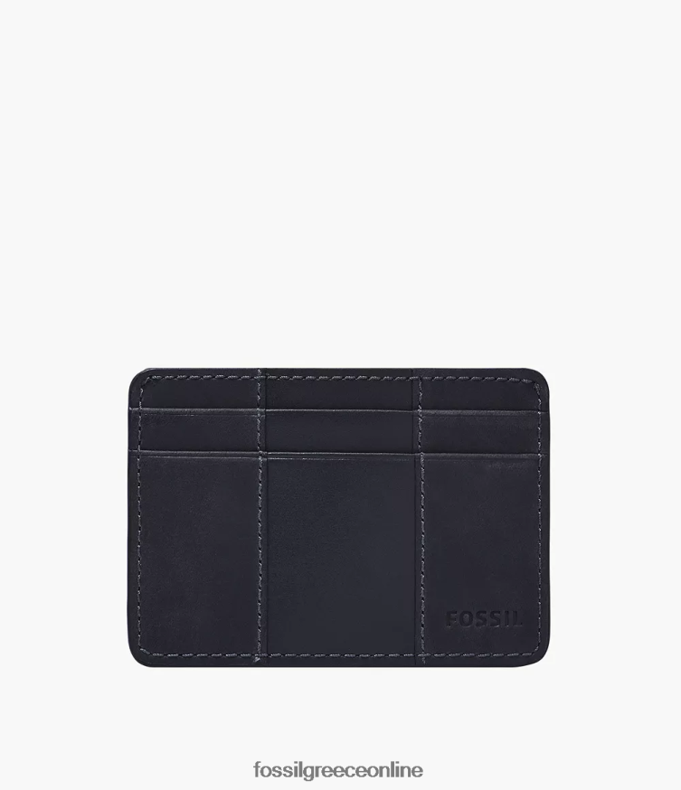 Fossil άνδρες θήκη για κάρτες everett FVT06R1719 πορτοφόλι ΠΟΛΕΜΙΚΟ ΝΑΥΤΙΚΟ