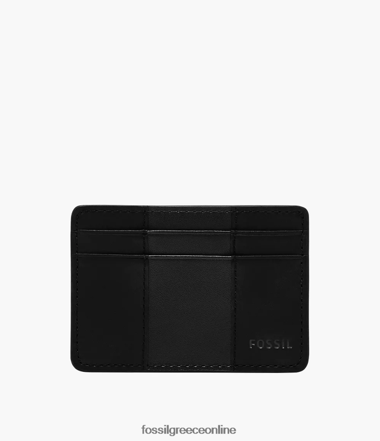 Fossil άνδρες θήκη για κάρτες everett FVT06R1731 πορτοφόλι μαύρος