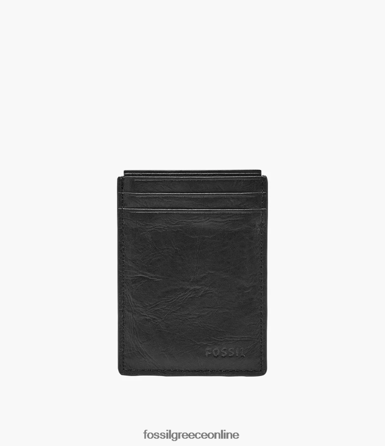 Fossil άνδρες θήκη μαγνητικής κάρτας neel FVT06R1780 πορτοφόλι μαύρος