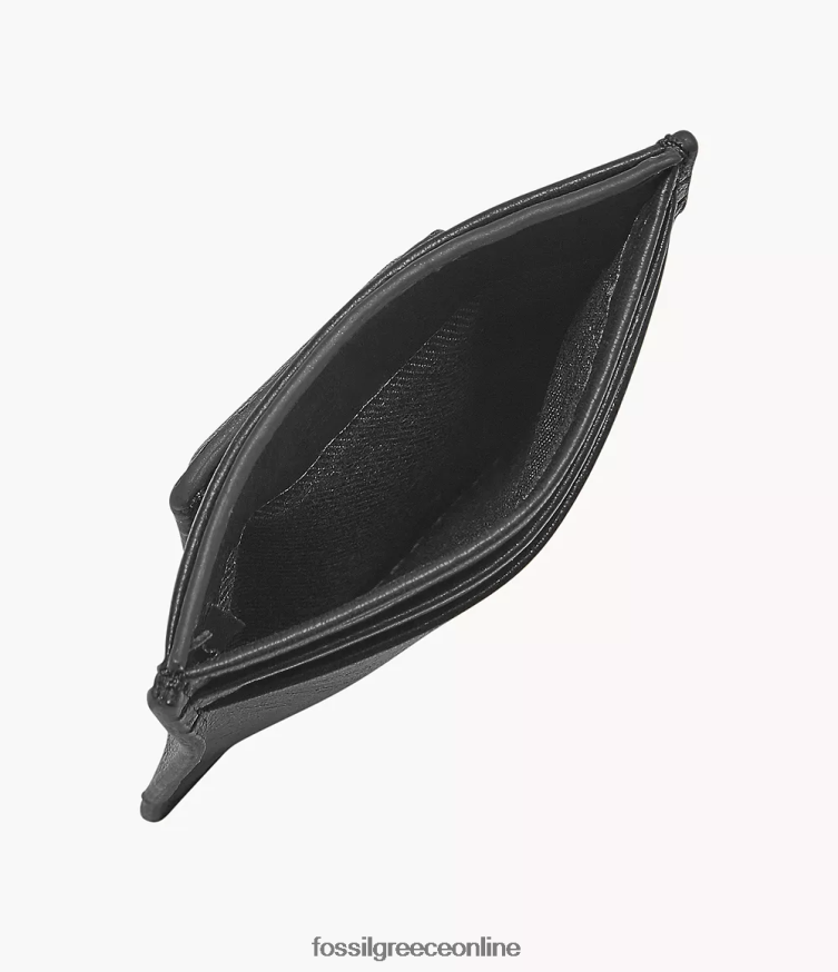 Fossil άνδρες θήκη μαγνητικής κάρτας neel FVT06R1780 πορτοφόλι μαύρος