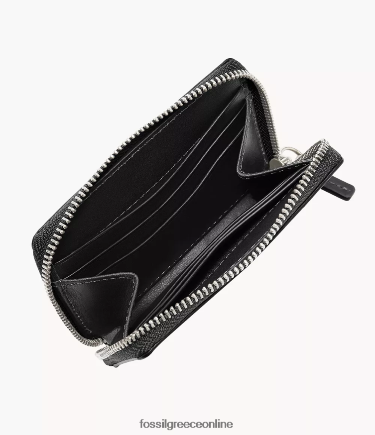 Fossil άνδρες θήκη με φερμουάρ westover FVT06R1734 πορτοφόλι μαύρος