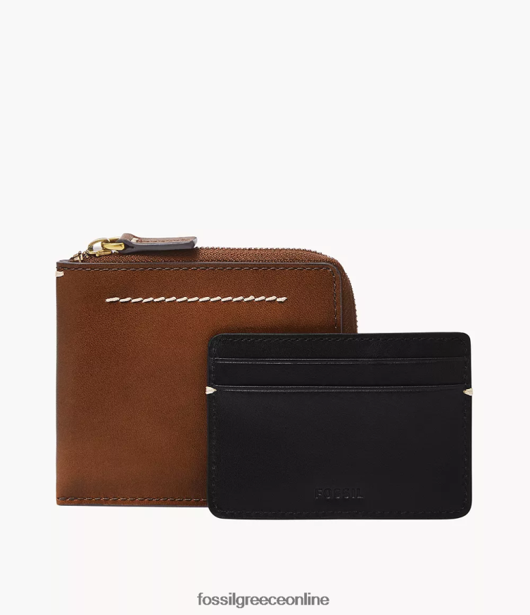 Fossil άνδρες θήκη με φερμουάρ westover l FVT06R1746 πορτοφόλι μαύρος