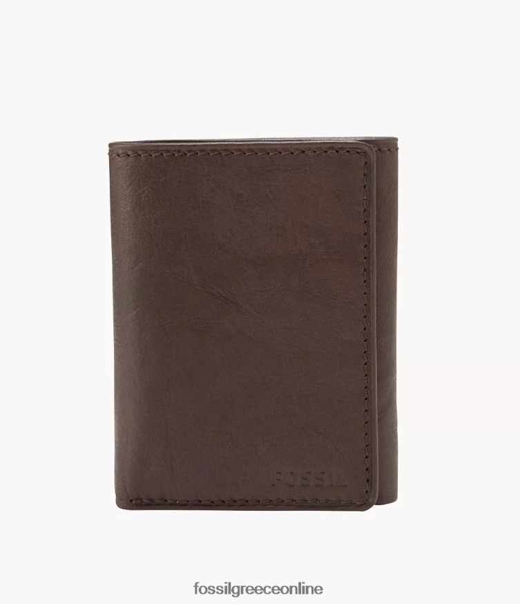 Fossil άνδρες ingram trifold πορτοφόλι FVT06R1756 πορτοφόλι καφέ