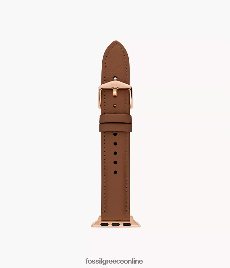 Fossil γυναίκες Δερμάτινο λουράκι 38mm/40mm/41mm για ρολόι Apple FVT06R168 παρακολουθώ καφέ
