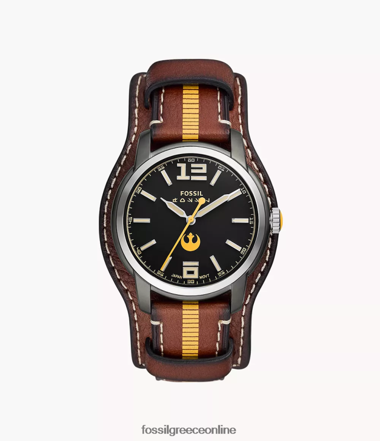 Fossil γυναίκες περιορισμένη έκδοση star wars han solo δερμάτινο ρολόι FVT06R90 παρακολουθώ καφέ