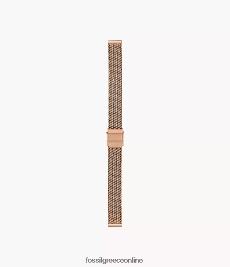 Fossil γυναίκες Βραχιόλι από διχτυωτό ατσάλι 12mm FVT06R127 αξεσουάρ ροζ χρυσός τόνος