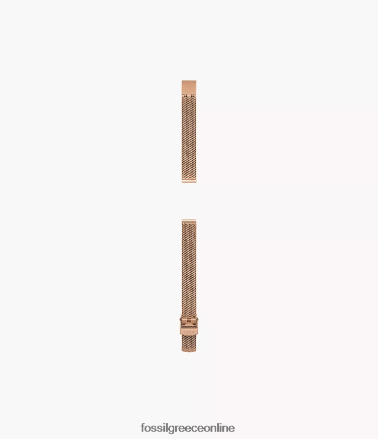 Fossil γυναίκες Βραχιόλι από διχτυωτό ατσάλι 12mm FVT06R127 αξεσουάρ ροζ χρυσός τόνος