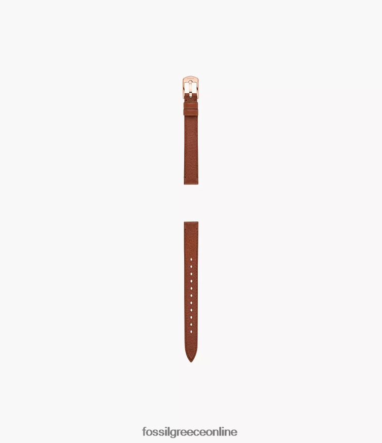 Fossil γυναίκες Δερμάτινο λουράκι 12mm litehide FVT06R122 αξεσουάρ μέτριο καφέ