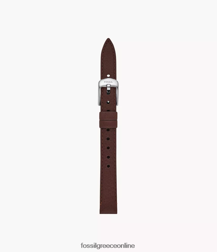 Fossil γυναίκες Δερμάτινο λουράκι 12mm litehide FVT06R124 αξεσουάρ σκούρο καφέ