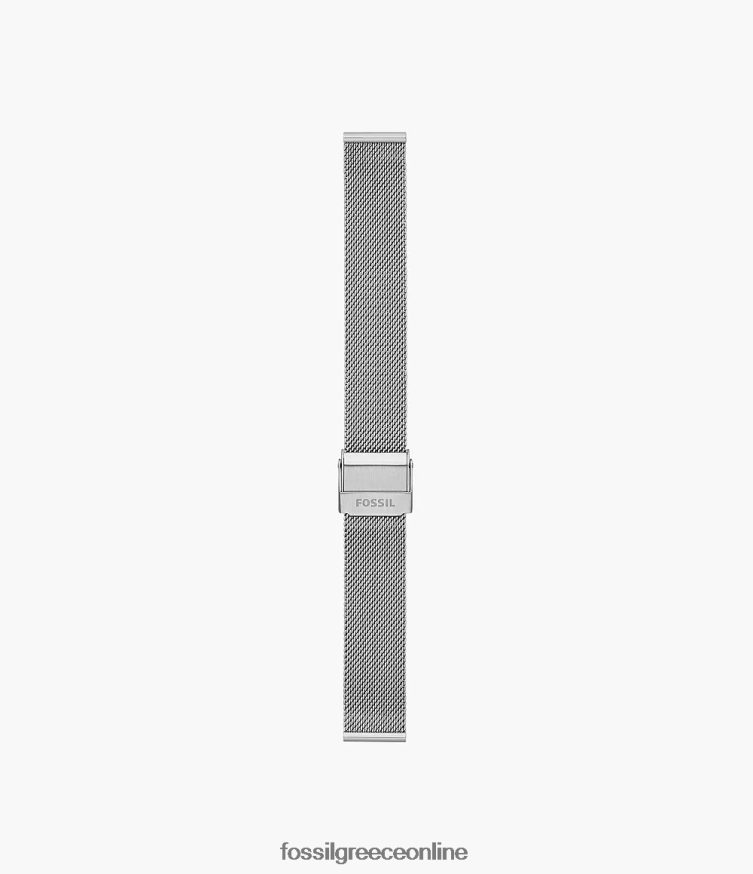 Fossil γυναίκες Βραχιόλι από διχτυωτό ατσάλι 16mm FVT06R135 αξεσουάρ ασήμι