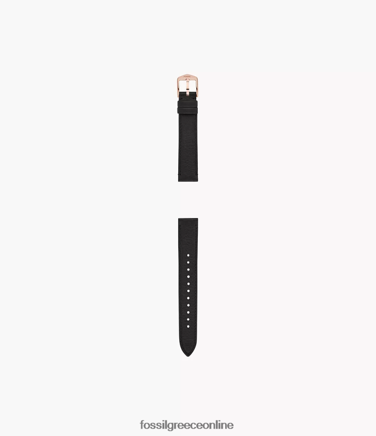 Fossil γυναίκες Δερμάτινο λουράκι 16mm litehide FVT06R140 αξεσουάρ μαύρος