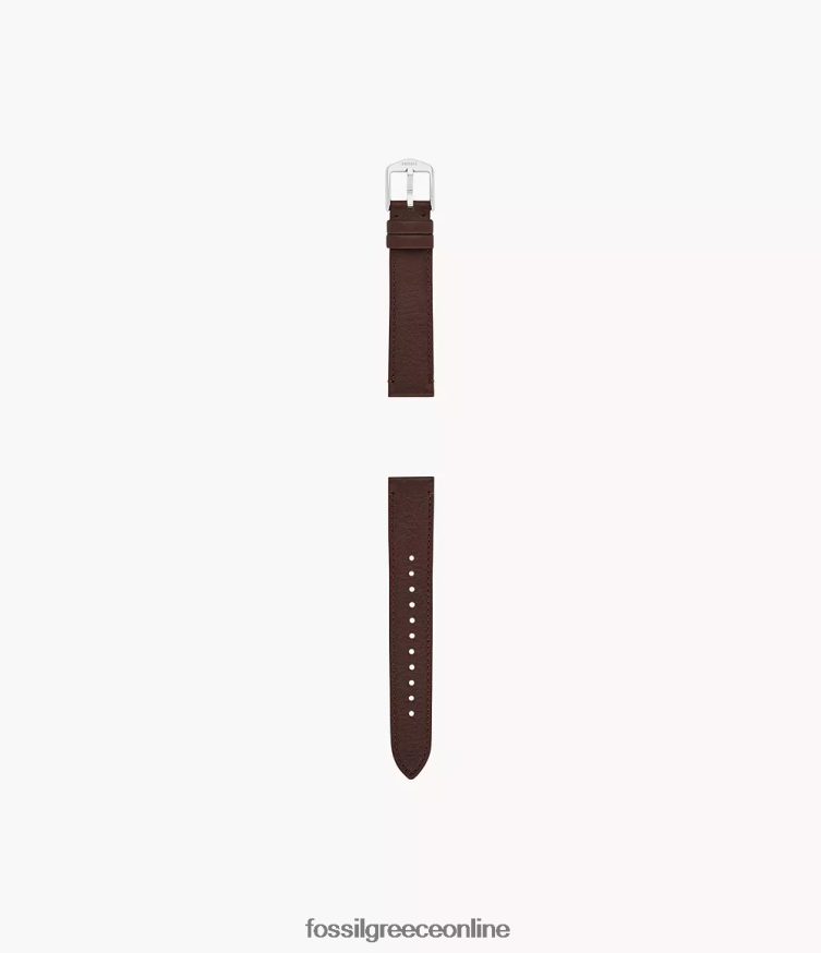 Fossil γυναίκες Δερμάτινο λουράκι 16mm litehide FVT06R259 αξεσουάρ σκούρο καφέ
