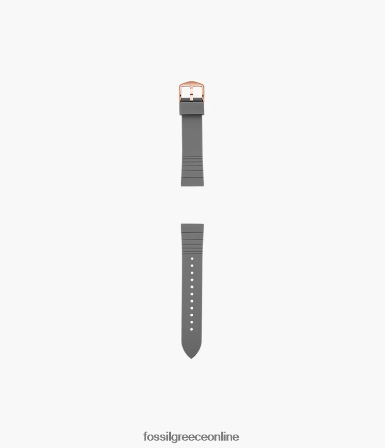 Fossil γυναίκες Λουράκι σιλικόνης 18mm FVT06R150 αξεσουάρ γκρί