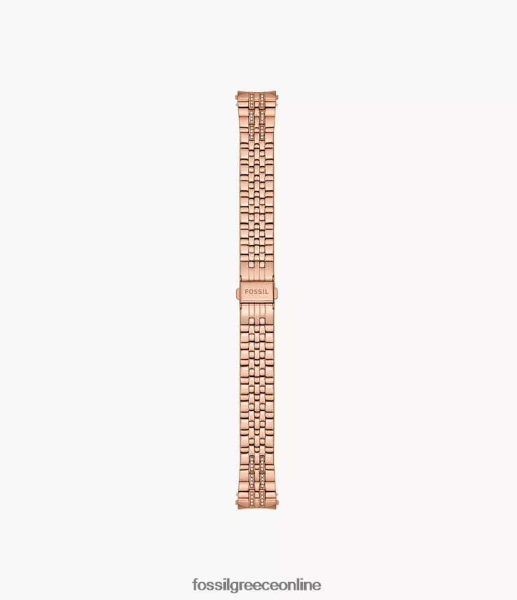 Fossil γυναίκες Βραχιόλι από ανοξείδωτο ατσάλι 18mm FVT06R250 αξεσουάρ ροζ χρυσός τόνος