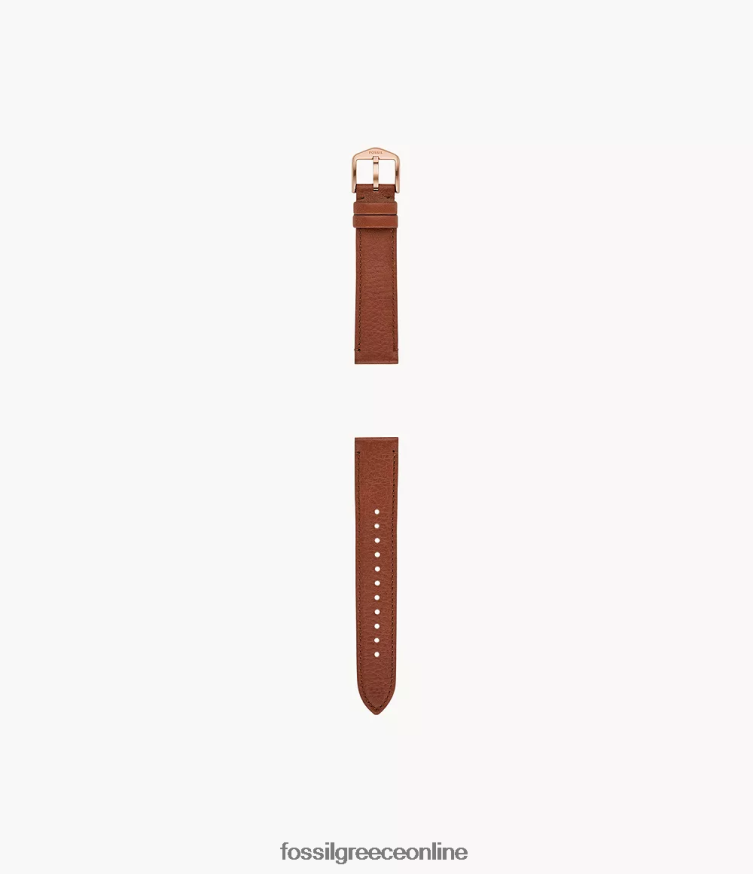 Fossil γυναίκες Δερμάτινο λουράκι 18mm litehide FVT06R145 αξεσουάρ μέτριο καφέ