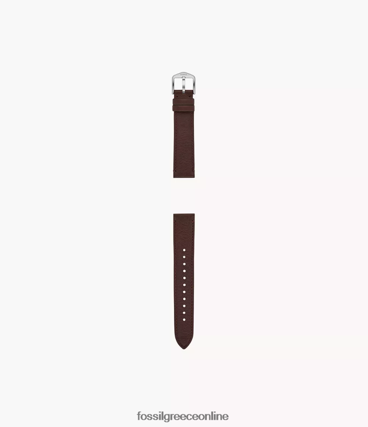 Fossil γυναίκες Δερμάτινο λουράκι 18mm litehide FVT06R147 αξεσουάρ σκούρο καφέ